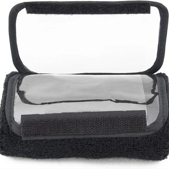 Quarterback Playbook/Playholder Wristband | Black | Large | Transparent | OS - Picture 4 of 6